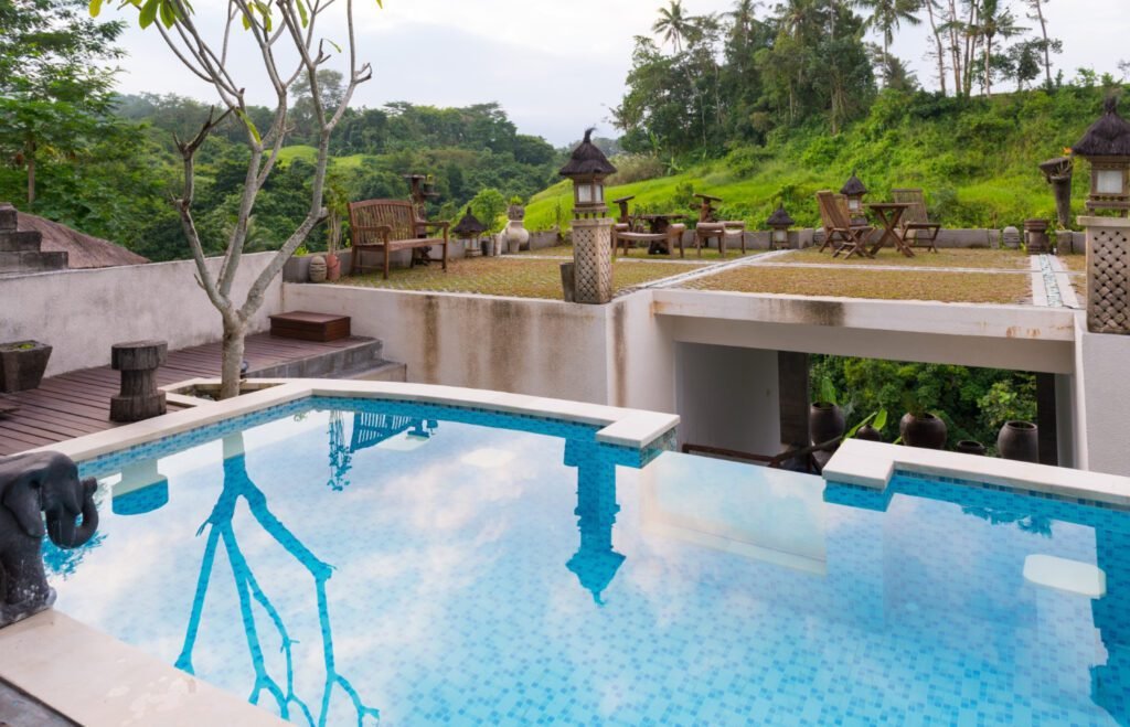 Pool replastering service – smooth new plaster finish applied to pool interior