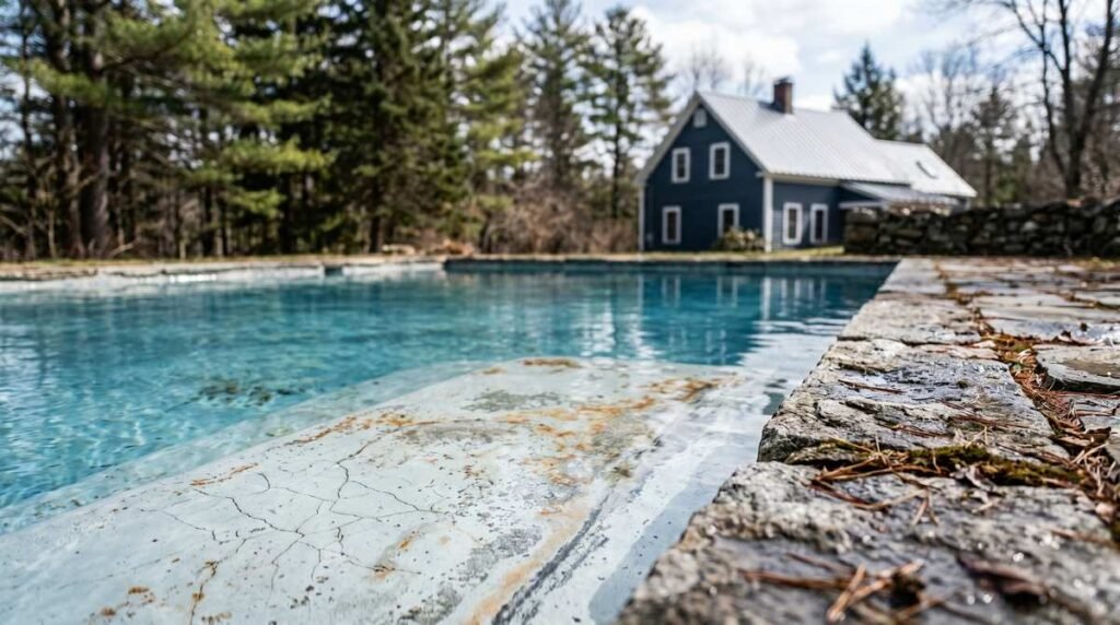 Warning signs of pool surface damage requiring resurfacing in New England